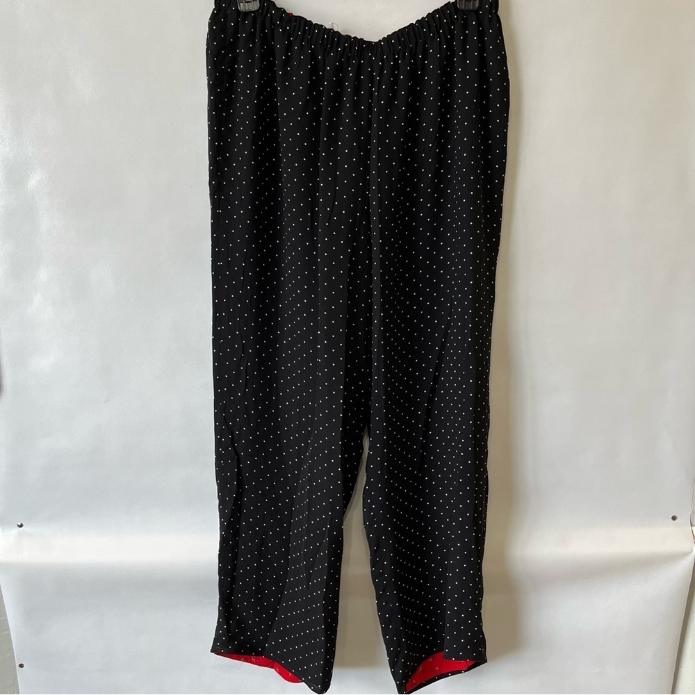 Liz Claiborne Black Red Reversible Pants NWT